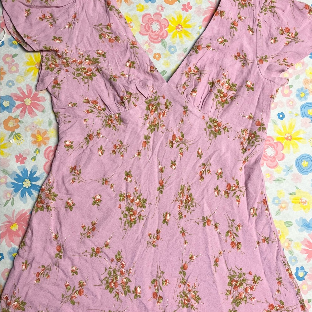 Wild Fable Pink Floral mini dress